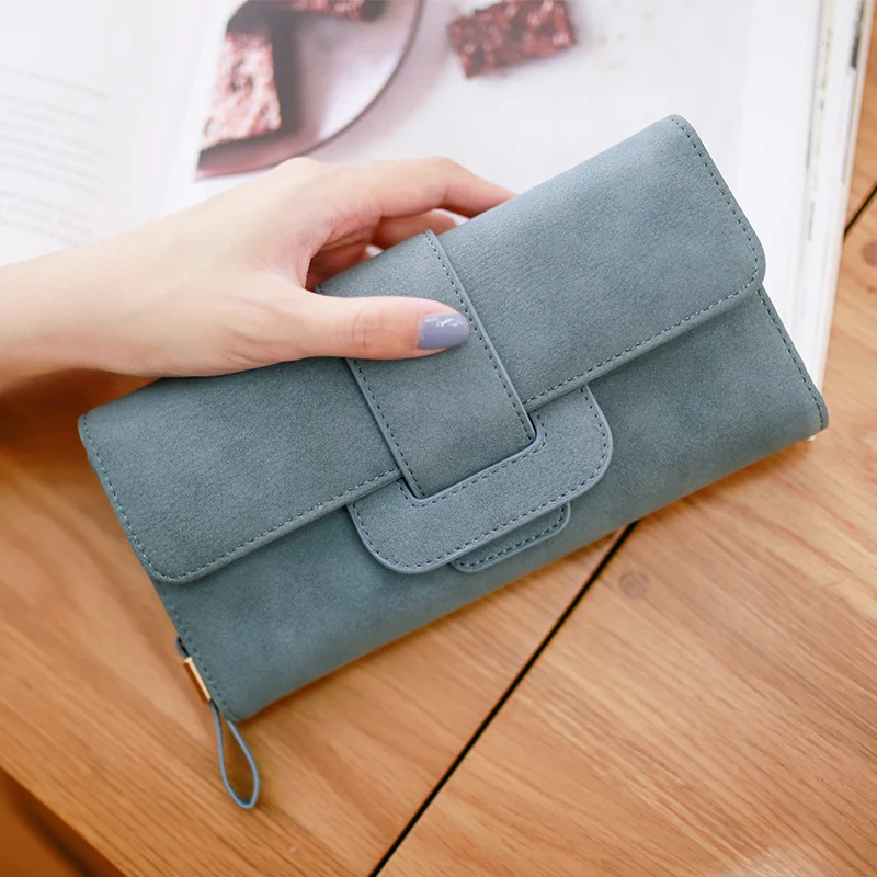 

2016 New Fashion Women Wallets Hasp Card Holders Women Long Design Purse Fresh Large Capacity Clutch Money Phone Holder