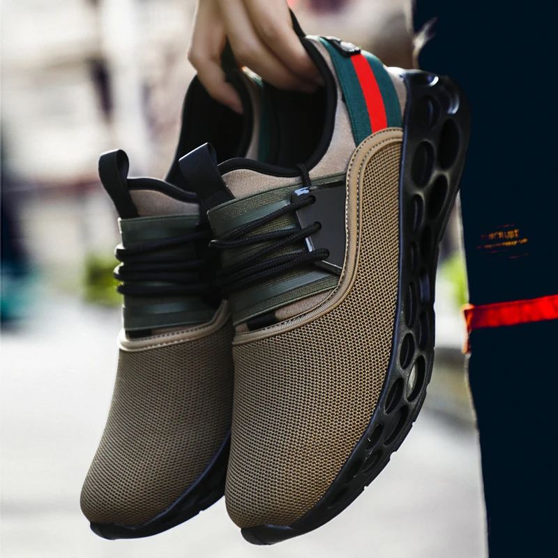 

Non-Slip Men Shoes Casual Fashion Men Sneakers Tenis Feminino Mesh Breathable Hollow Sole Outdoor Mans Footwear Chaussure Homme