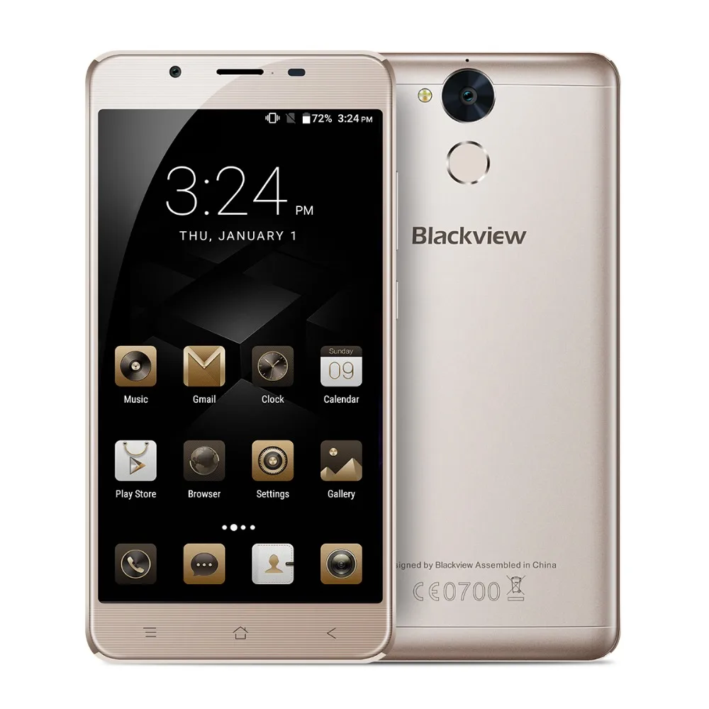 Blackview P2 Lite, 6000 мАч, 3 ГБ ОЗУ, 32 Гб ПЗУ, мобильный телефон, отпечаток пальца ID, MTK6753, четыре ядра, 5,5 дюймов, FHD, 13 МП, сотовый телефон