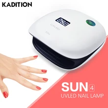KADITION SUN4 48 Вт Сушилка для ногтей ЖК-дисплей УФ-светодиодный светильник 36 светодиодный s сушка ногтей быстро для отверждения гель-лака Авто зондирования ногтей машина