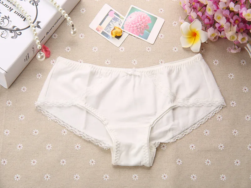 Buy Sexy White Lace Briefs Women Panties Lace Underware for Womens Cotton Modal