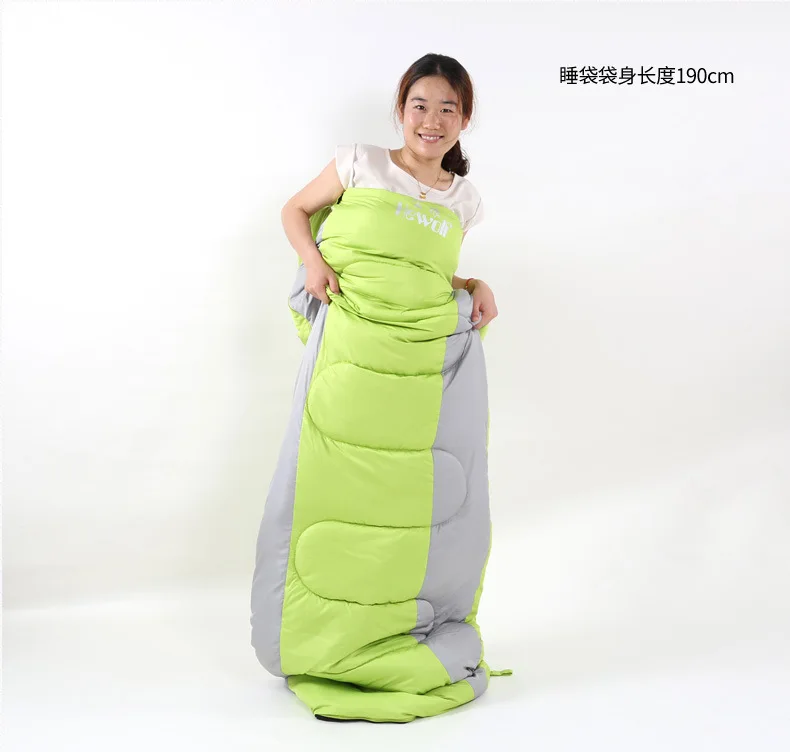Hewolf Outdoor mountaineering sleeping bag envelope four seasons adult camping sleeping bag cotton lunch camping sleeping bag Hewolf Outdoor mountaineering sleeping bag envelope four seasons adult camping sleeping bag cotton lunch camping sleeping bag