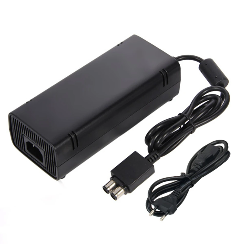 

High quality For Xbox360 Xbox 360 Slim EU Plug 12V 135W AC Adapter Charger Power Supply Cord Cable with DC cable
