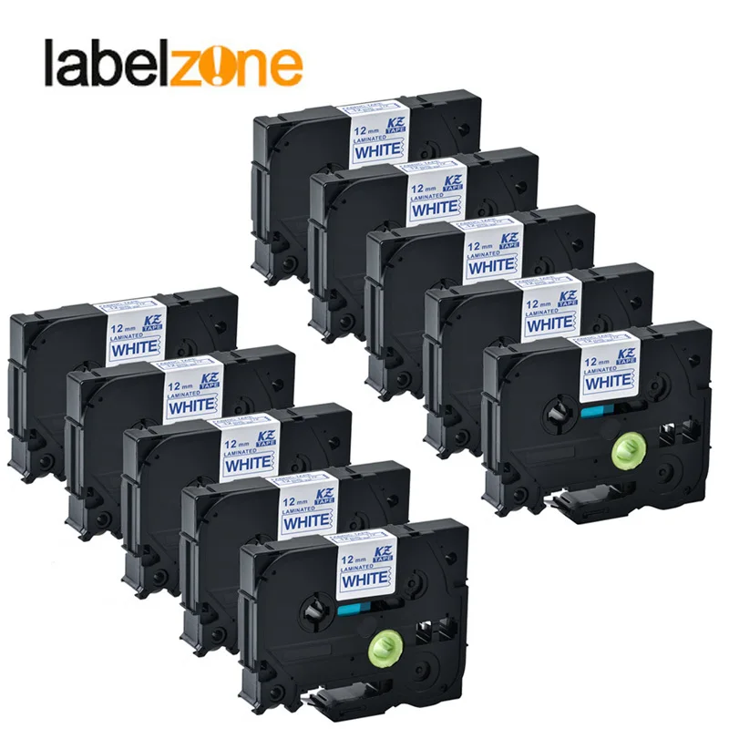 10Pcs 12mm*3m Tze fa3 Fabric Iron Labels Tapes Compatible Brother P