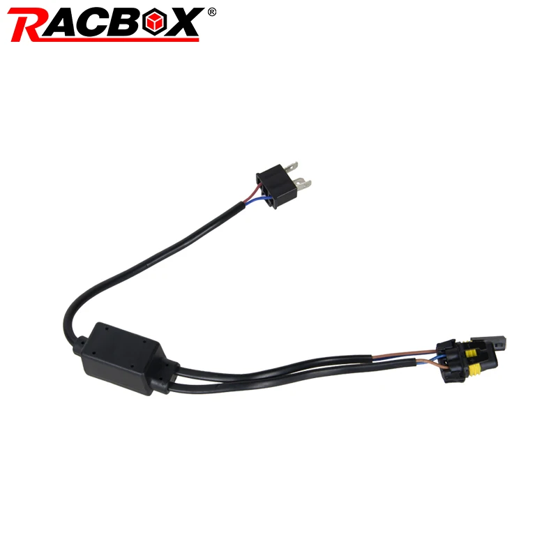 Биксеноновая проводка RACBOX HID H4 релейный жгут с высоким и низким разъемом