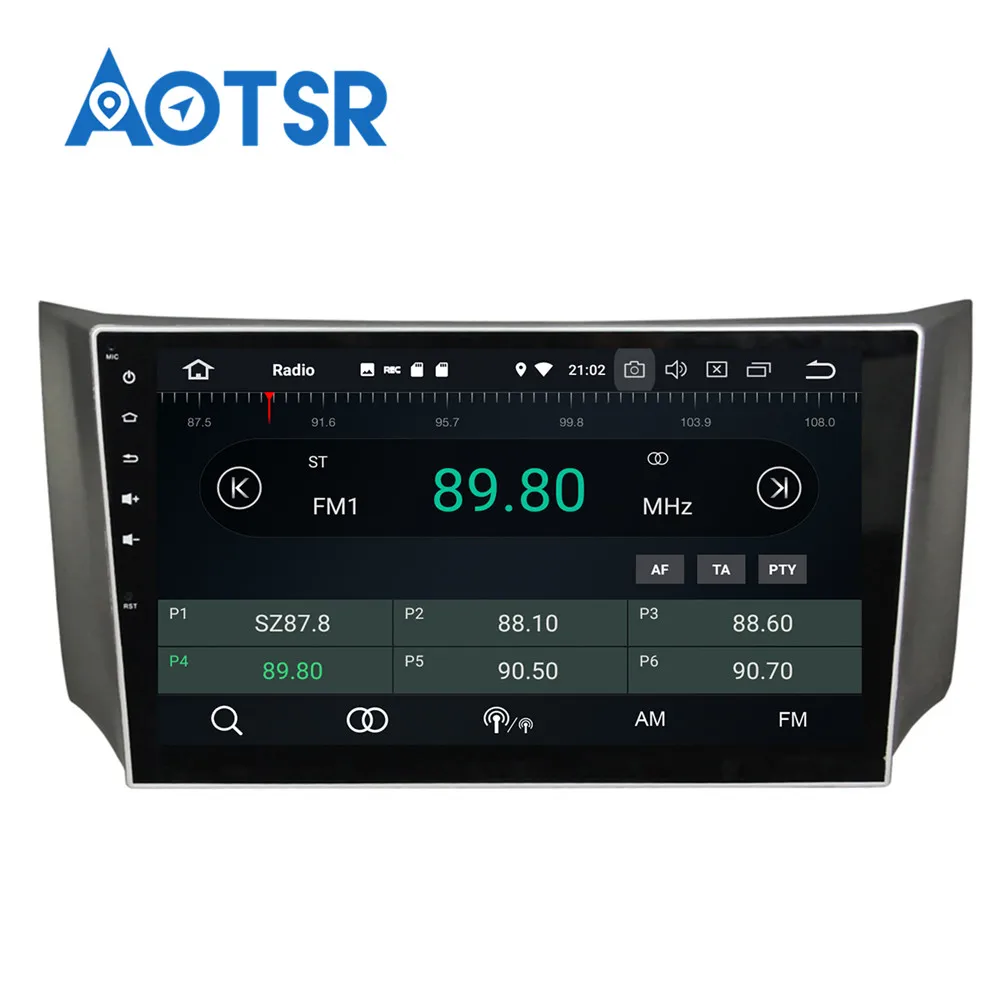 Clearance 10.2" Android 8.0 Car GPS Radio Player for Nissan Sylphy B17 Sentra 2012+ with Octa Core 4GB+32GB Auto Stereo Multimedia DAB+ 3