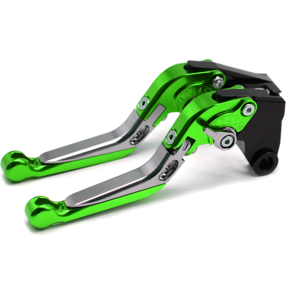 (Z1000) Green+Titanium Motorcycle Brake Clutch Levers For kawasaki