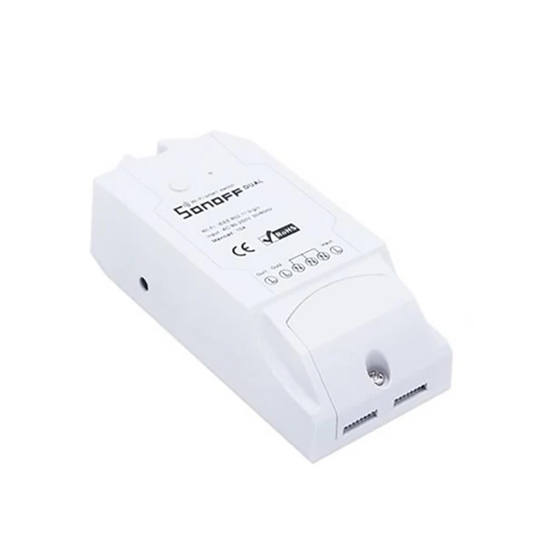 Sonoff двойной Wifi DIY переключатель беспроводной пульт дистанционного управления таймер умный дом 2 канала 10А/2200 Вт выключатель света работает с Alexa