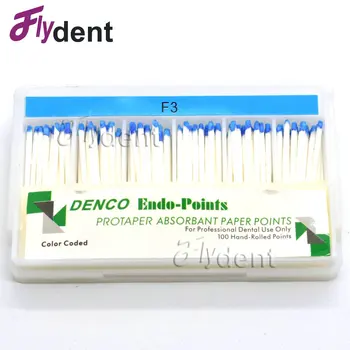 

Dental Absorbent Paper Points F3 for protaper files dental Materials Root Cancel Endodontics Absorption Pure Cotton Fiber