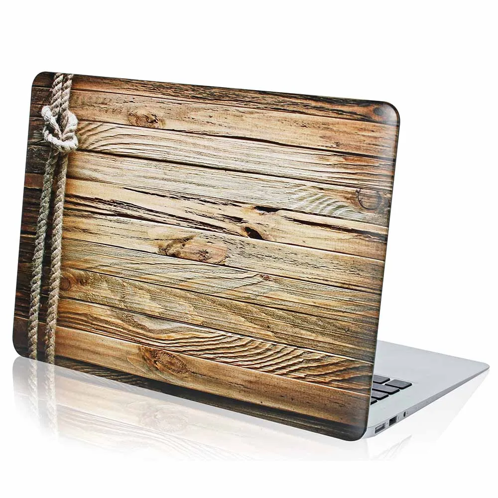 JUNWER модный твердый деревянный чехол для MacBook Air Pro retina 11 12 13 15 с сенсорной панелью для Mac book 13,3 15 дюймов A1932 - Цвет: 7