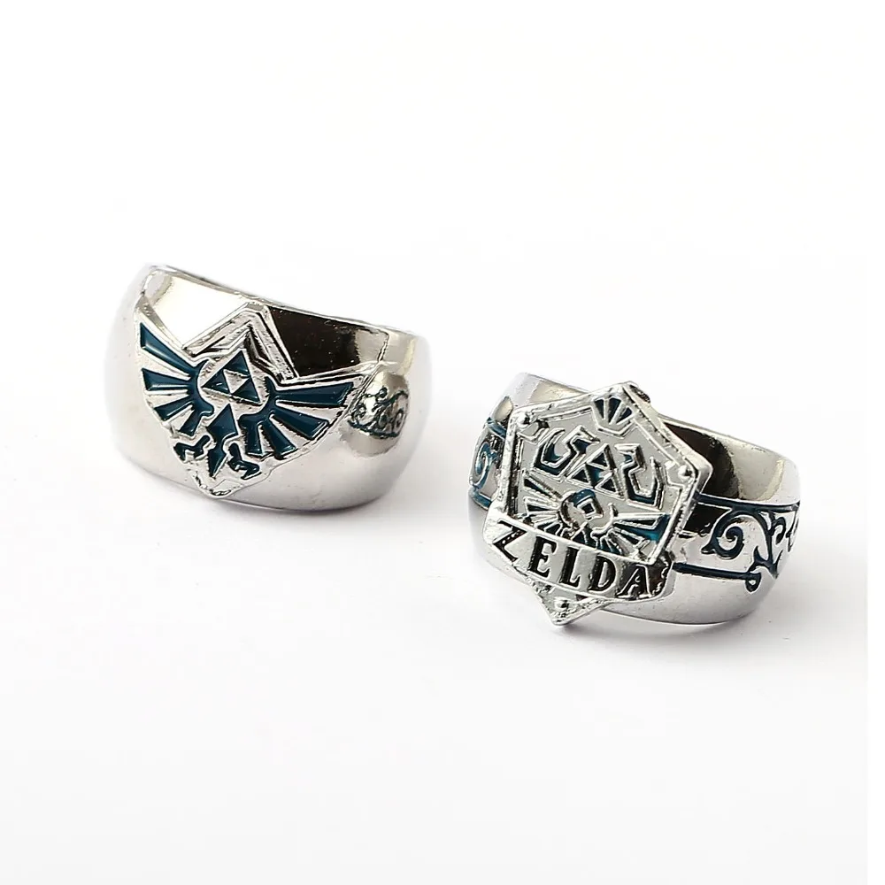

The Legend of Zelda Ring Hot Game Silver Men Women Rings Cosplay male Jewelry Friendship Gift YS11668
