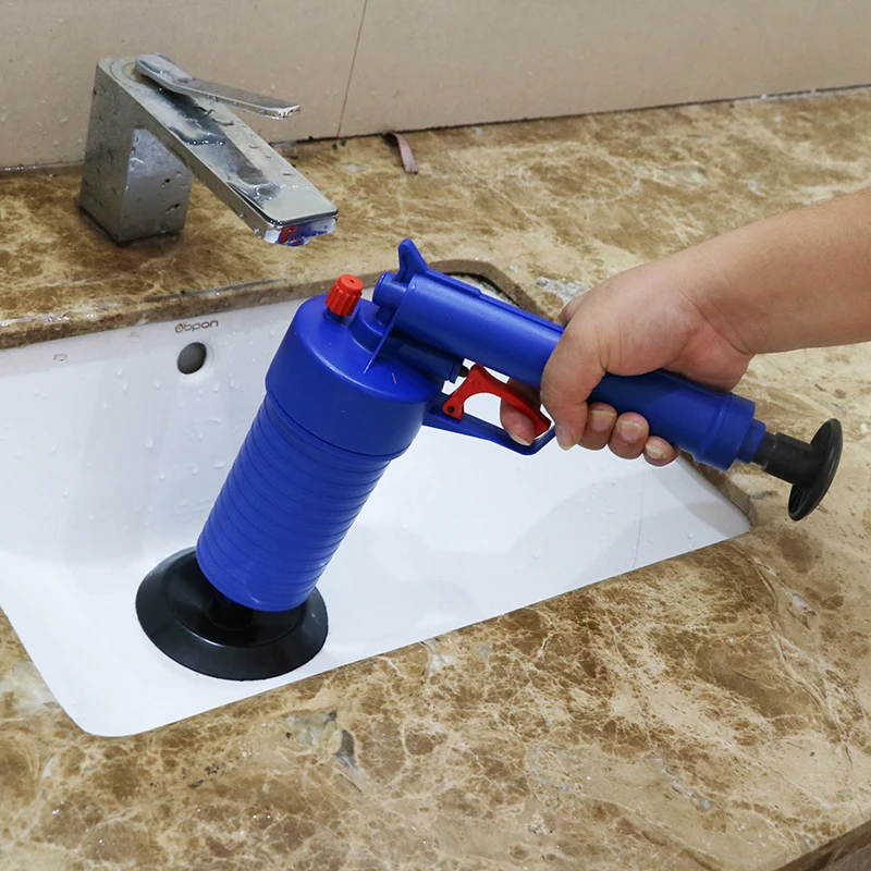 Toilets High Pressure Air Drain Blaster Cleaner ABS Plastic Drain Cleaner Clogged Pipes and