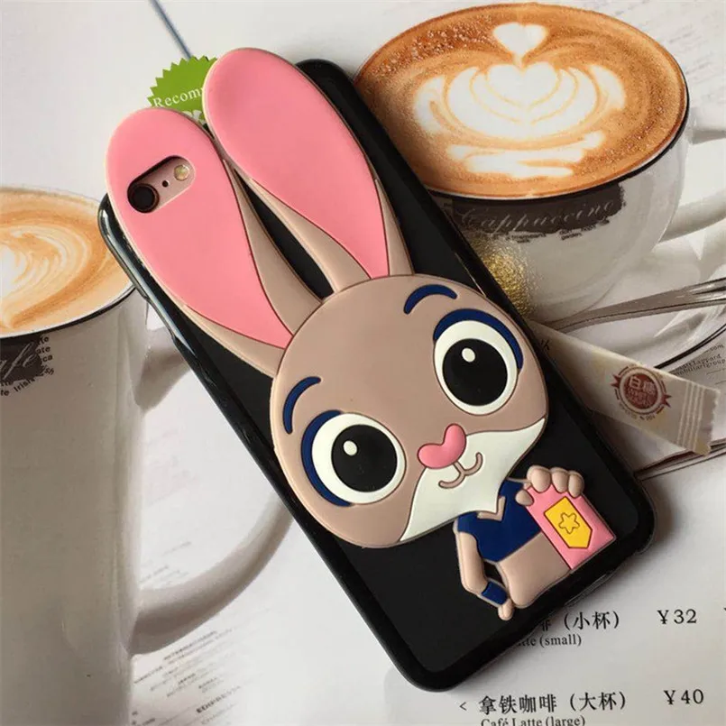 

High quality Soft Silicone phone case for Lenovo ZUK Z1 case covers Cute Rabbit Funda Shell for Lenovo ZUK Z1 cartoon case