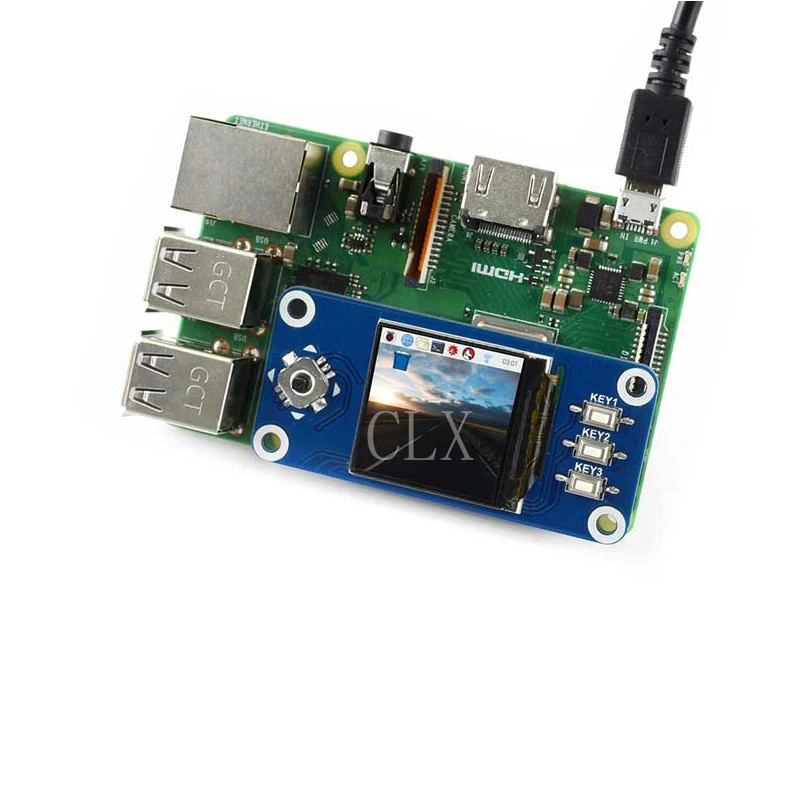 1,3 дюймовый ips ЖК-дисплей шляпа для Raspberry Pi, 240x240 пикселей, SPI интерфейс, для Raspberry Pi Zero/Zero W/Zero WH/2B/3B/3B +