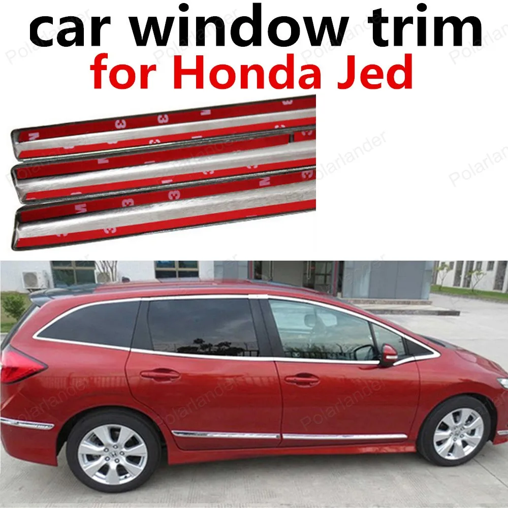 hot sell Car Styling Stainless Steel Car Sill Trim For Honda Jed Car Window Trim Without