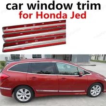 hot sell Car Styling Stainless Steel Car Sill Trim For Honda Jed Car Window Trim Without Column Exterior Accessories