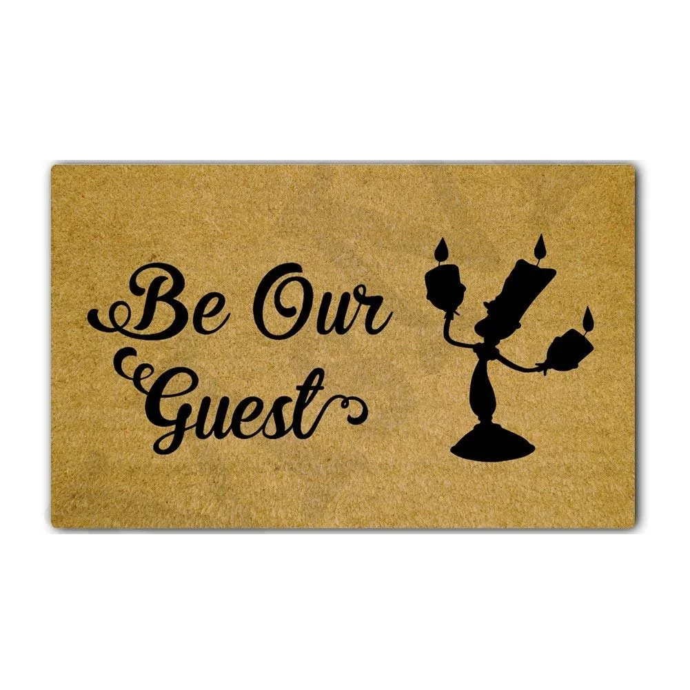 

Entrance Floor Mat Funny Doormat Be Our Guest. Door Mat Outdoor Indoor Rubber MatTop