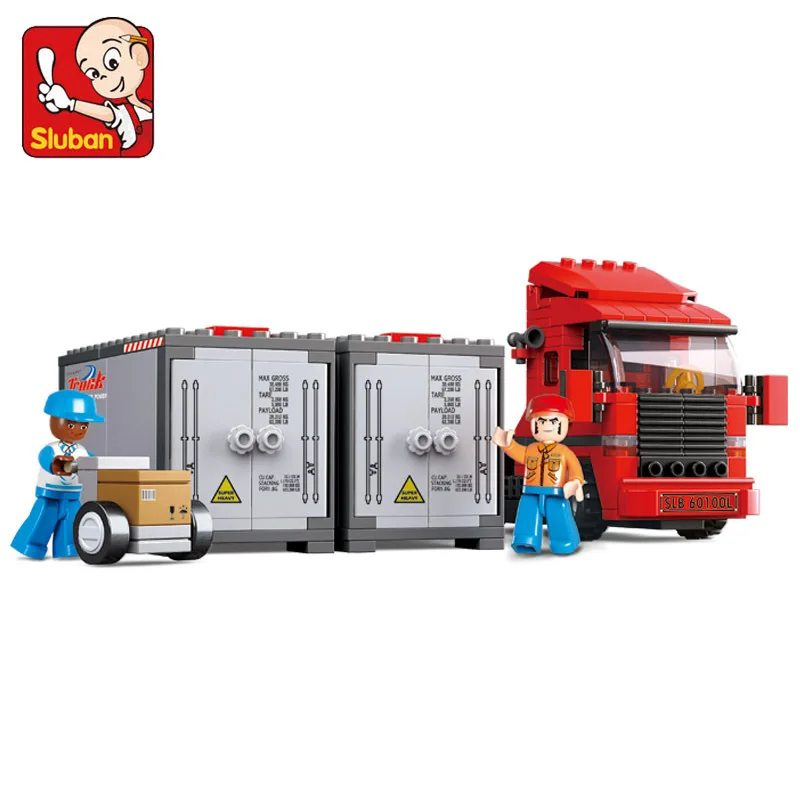 Sluban-model-building-kits-compatible-with-lego-city-truck-520-3D-blocks-Educational-model-building-toys (2)