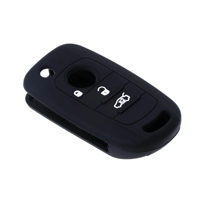

Silicone Car Key Case Cover For Fiat 500X Toro Tipo Egea 3 Buttons Dodge Neon