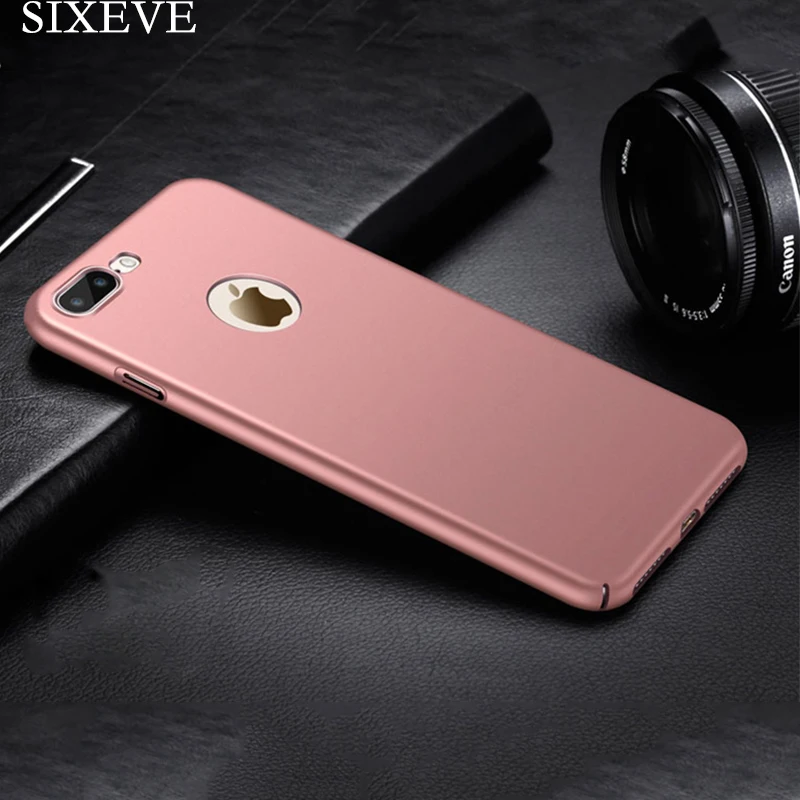 

SIXEVE original Matte Cell Phone Case For iPhone 6 S 6S Plus X 10 5 5S SE 6Plus 7Plus 8Plus Cover Ultra thin Hard Plastic Casing