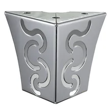 Упаковка из 4 шт.) ножки для мебели хромированный шкаф стол диван кровать ноги черный стул ноги H = 80 мм