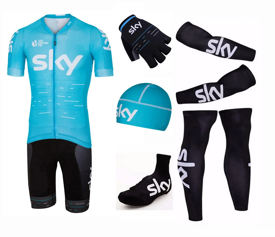 Pro Team Blue Full Sets Quick Dry Bike Cycling Jerseys Sets/Breathable