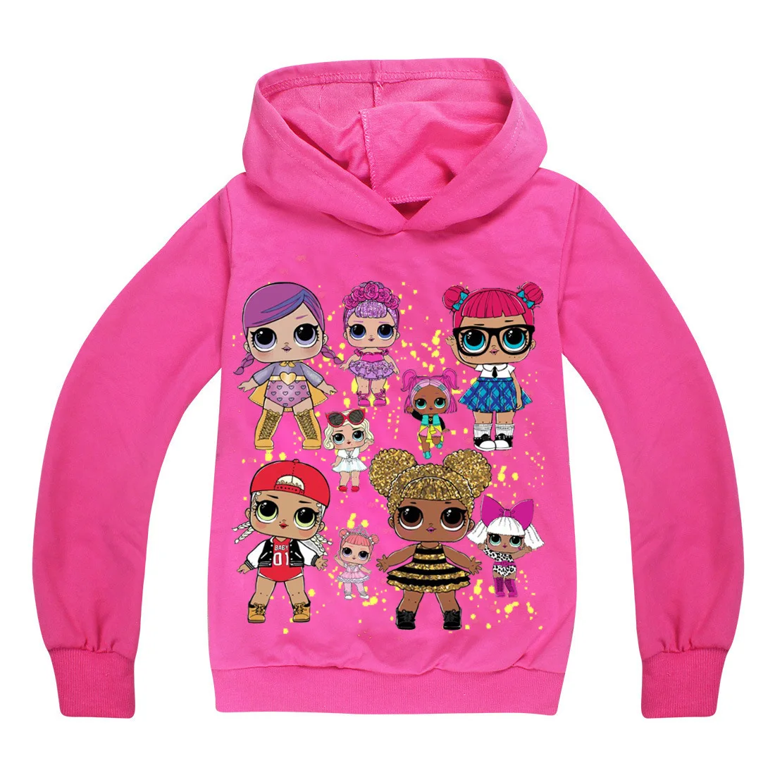 

girls Clothing Moana Lol Doll Shirts Tshirt Girl Long Sleeve T-Shirts Children T Shirt Kids hoodies Sweatshirt Tops Tee 4-12Y