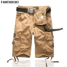Новые мужские шорты, летние камуфляжные карго шорты, мужские хлопковые повседневные короткие штаны, высокое качество, большой размер 40, удобные шорты