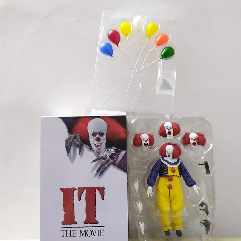 NECA IT Pennywise Джокер 1990 Стивен Кинг это клоун ПВХ фигурки, игрушки, куклы для рождества Хэллоуин украшения подарок