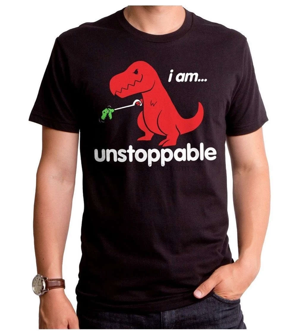 

Anime Print Tee T-Rex I am UNSTOPPABLE Dinosaur short hand grabber T-shirt S M L XL 2XL 3XL 4XL Brand Clothing Men t shirt