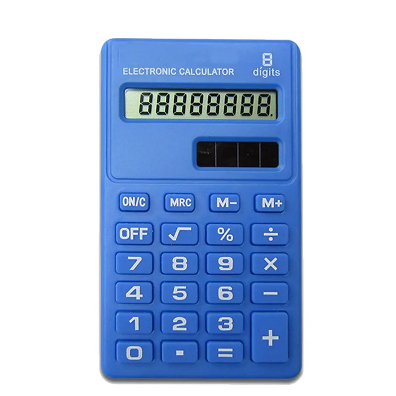 2018 الكرتون البسيطة حاسبة 8 أرقام العرض المزدوج امدادات الطاقة لطيف الحلوى Calculadora الشمسية Hesap Makinesi Calculatrice Solaire