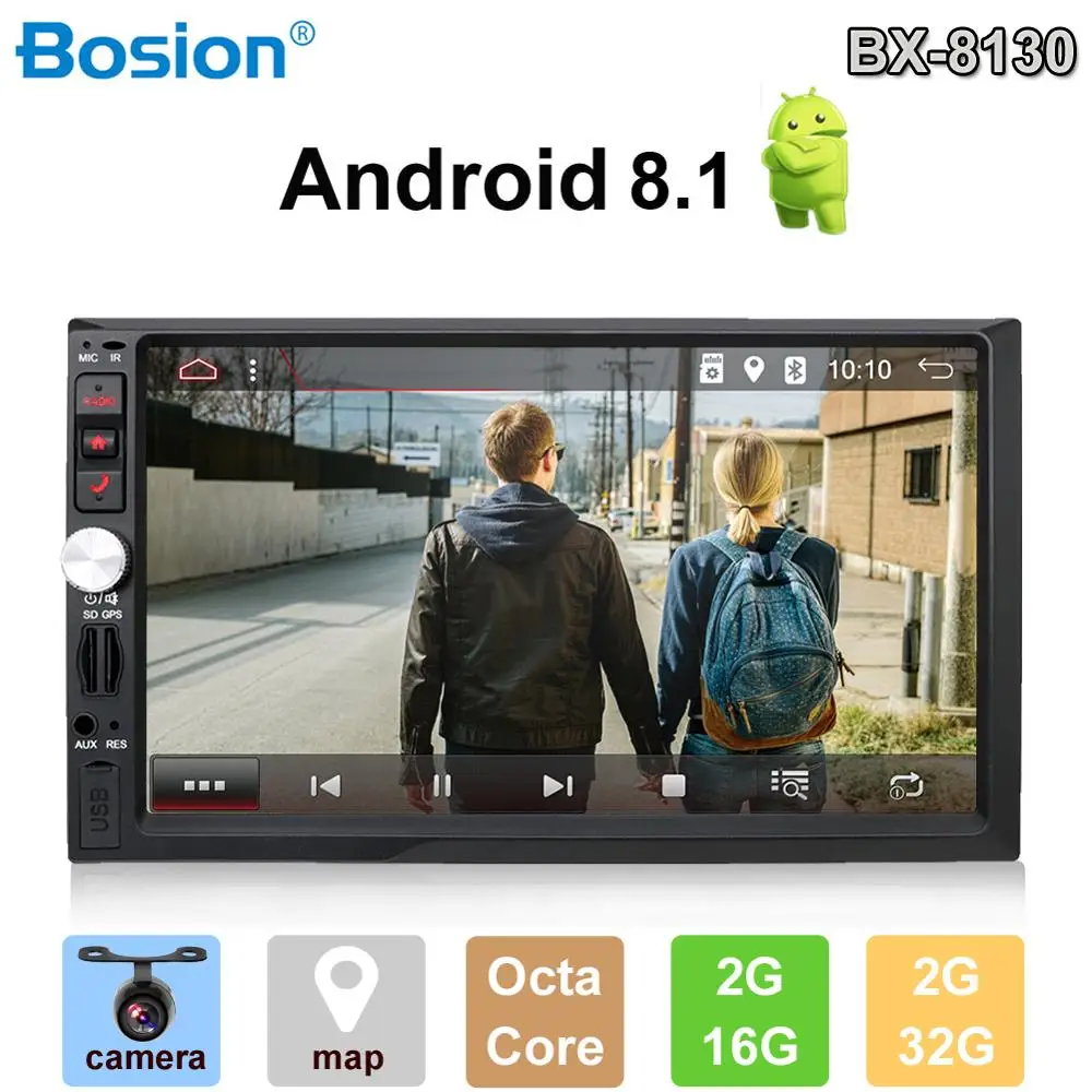 

Bosion 2 Din Car Radio Bluetooth 2din Car Multimedia Player 7" HD Touch Autoradio MP5 USB Audio Stereo With Rear View Camera