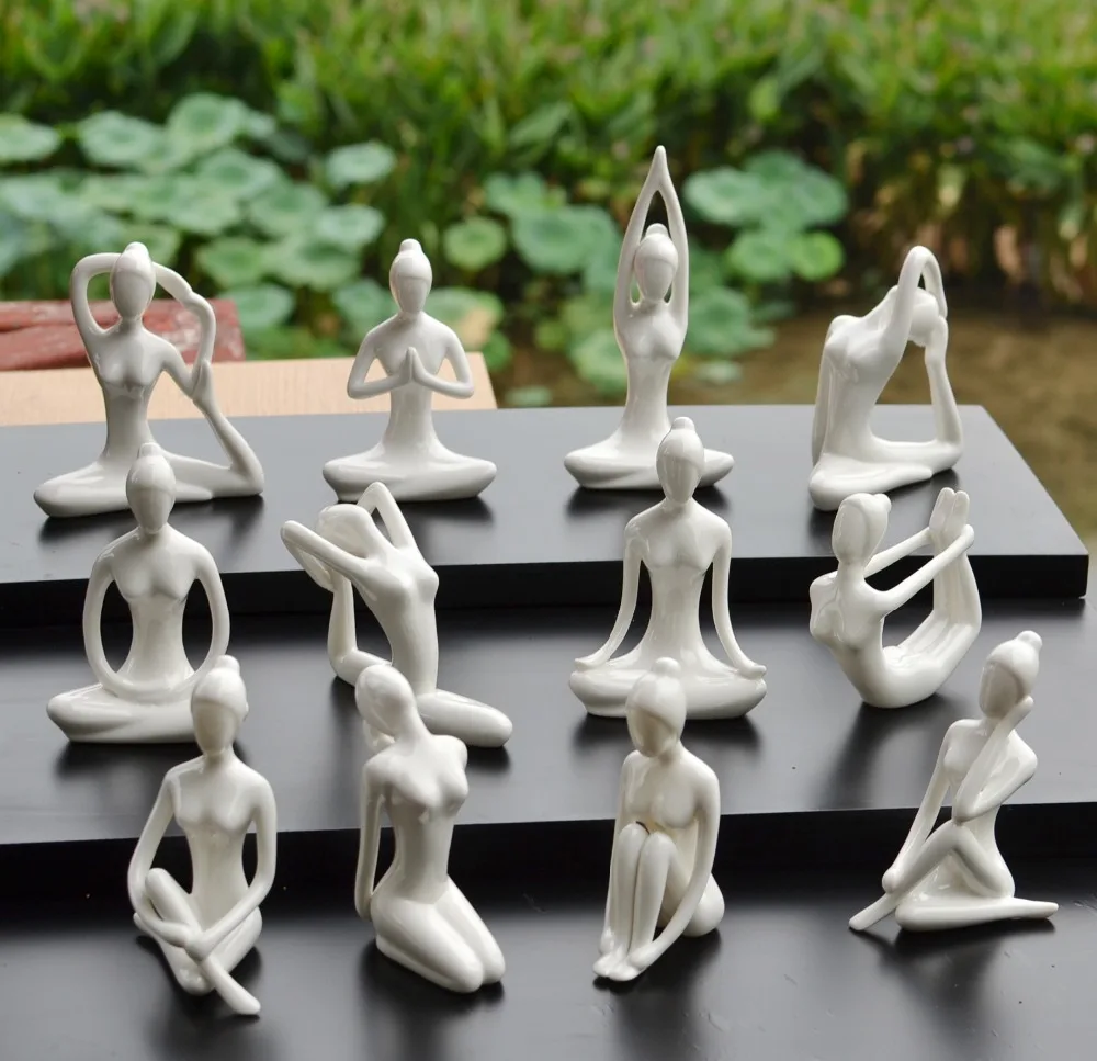 

Desktop Simple Home Yoga Hall Decorative Ceramic Crafts Yoga Decoration Gifts Zen Decoration Wedding Accessories