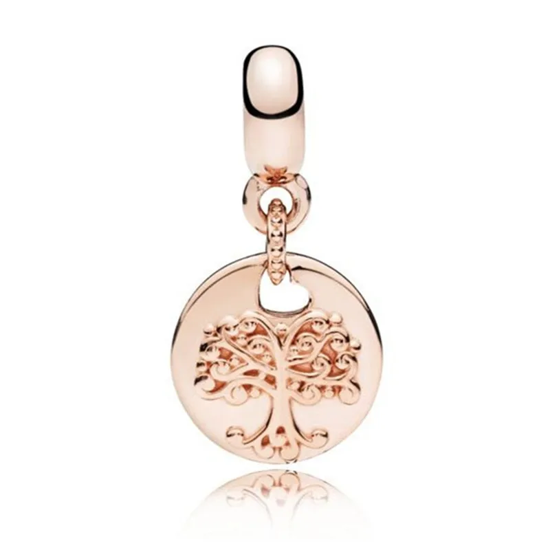 

Small Hole Rose ESSENCE Family Roots Hanging Charm Bead 925 Silver Fit Original Pandora Bracelet Necklace Women DIY Jewelry Gift
