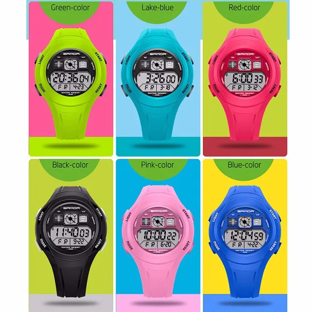 SANDA Children's Watch Digital LED Waterproof Fashion Casual Sport Boys Girls Wa SANDA Children's Watch Digital LED Waterproof Fashion Casual Sport Boys Girls Wa