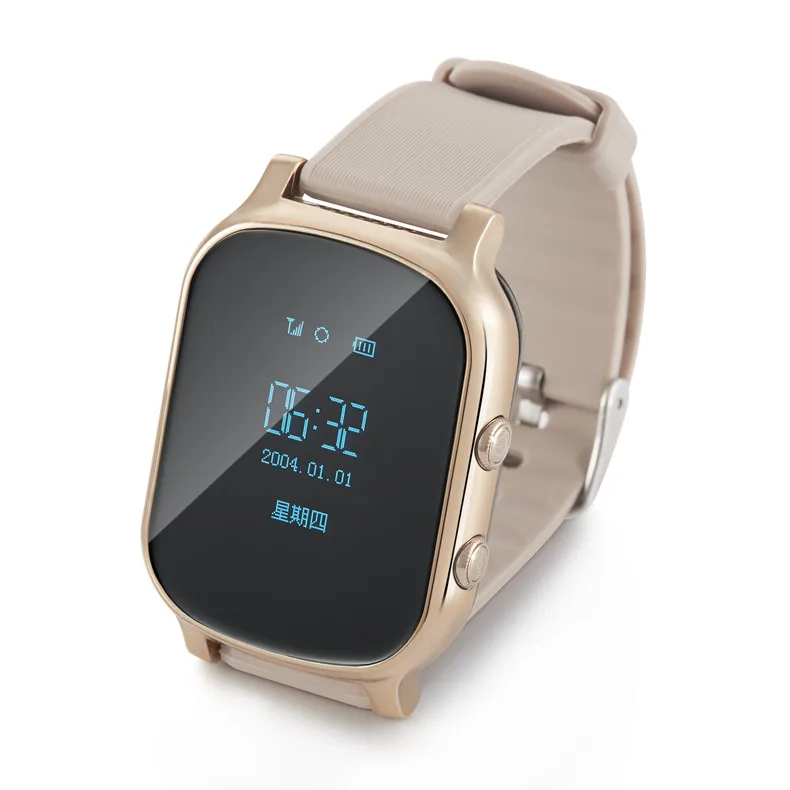 

GPS adult watch tracker with free APP, GPS+WIFI+LBS, 500mah battery and geofence alarm