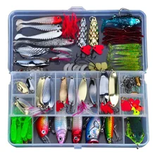 ALLBLUE Fishing Lure Package Steel Lure Delicate Bait Plastic Lure Wobbler Frog Lure