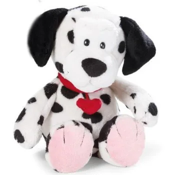 

candice guo! New style super cute plush toy nice heart spotty dog stuffed doll creative lover birthday Christmas gift 35cm 1pc