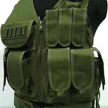 Роскошный спортивный жилет Металлические мишени боевой Сетки Жилет OD CB Камуфляжный, для лесистой местности