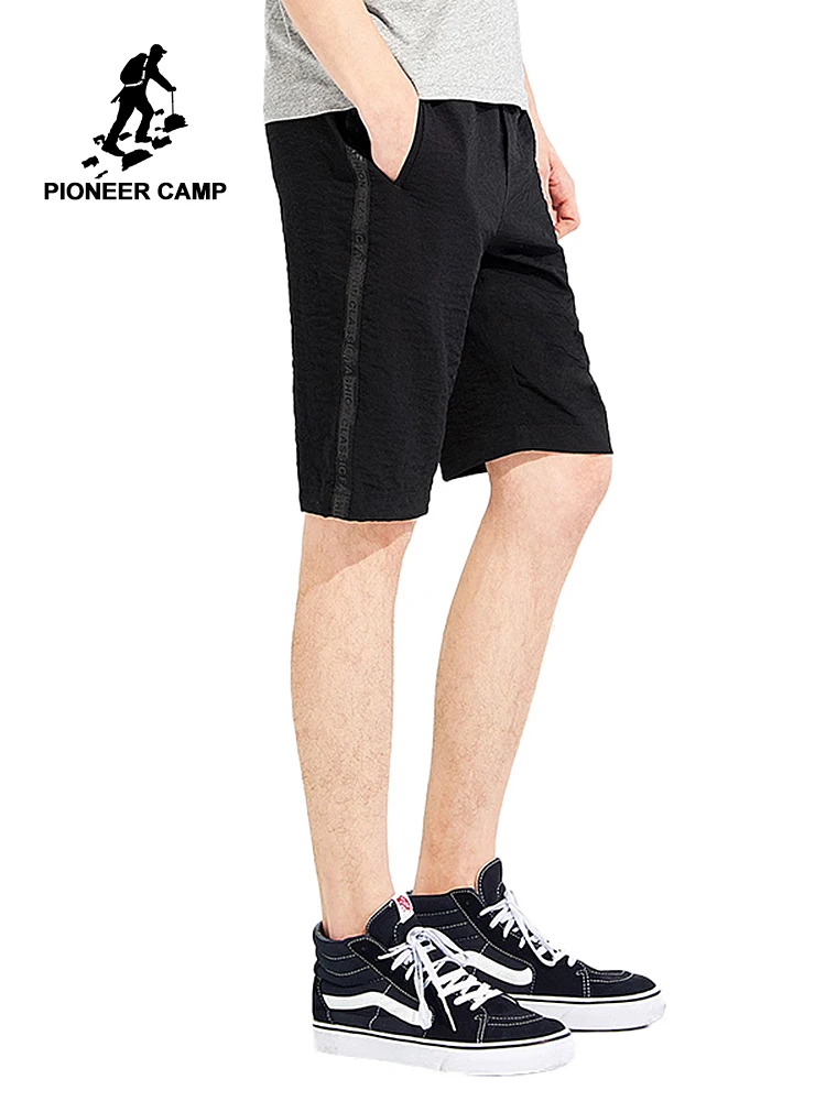 Пионерский лагерь, новые повседневные шорты для мужчин, брендовая одежда, тонкие летние шорты, мужские качественные Бермуды, мужские черные шорты ADK801107