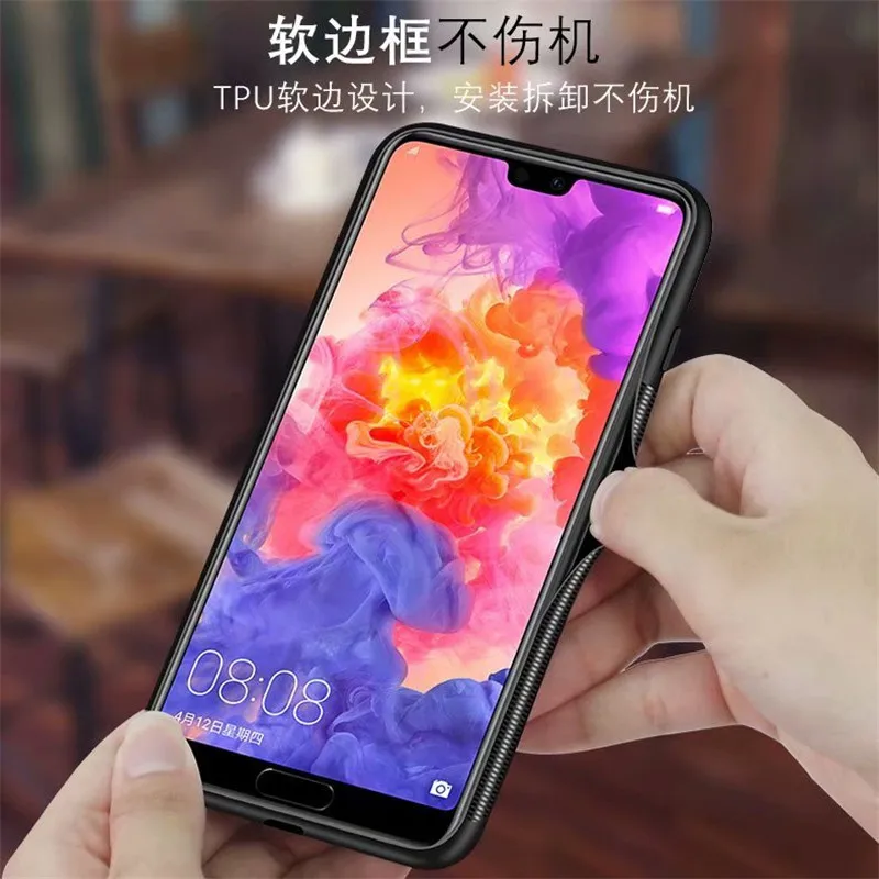 3D Phim Hoạt Hình Nai Sừng Tấm Bìa Rugged TPU Trường Hợp đối với Huawei P10 Cộng Với P20 Lite Nova 3E Dây Buộc Ban Đầu + Xe Từ chủ