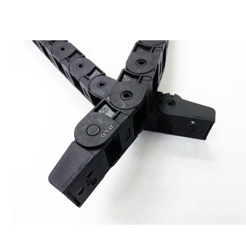 JFLO 1 Meter 18 Series Drag Chain Cable Wire Carrier Towline CNC Router Machine Tools Bridge Type Exterior Opening