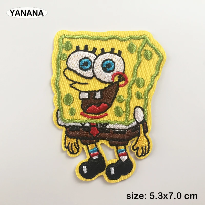 

TV Cartoon Characters Patch for Clothing Iron on Embroidered Sew Applique Dress up DIY