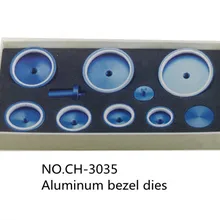 Новинка; 10 шт. Алюминий ободок умирает часы Задняя крышка пресс-формы ближе пресс-формы набор инструмент для ремонта часов