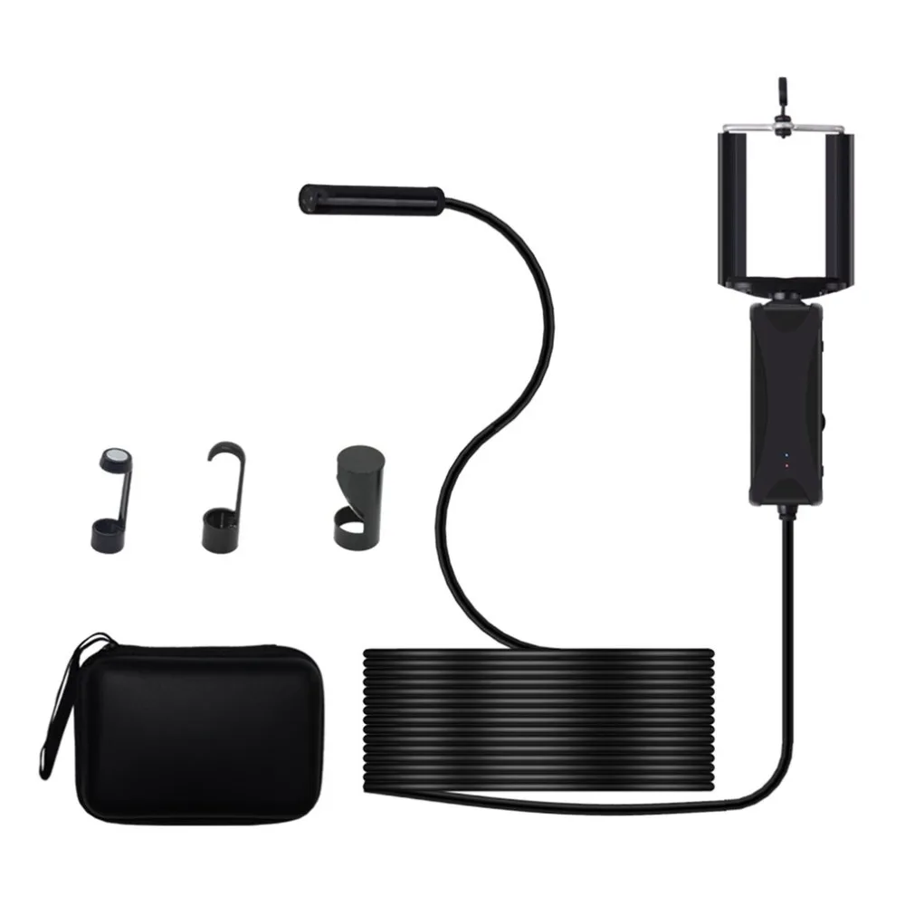 

3 in 1 Handheld Industrial 5.5mm Lens Smart WIFI Endoscope 6pcs LED With Adjustable Light IP67 Waterproof For Phone Computer