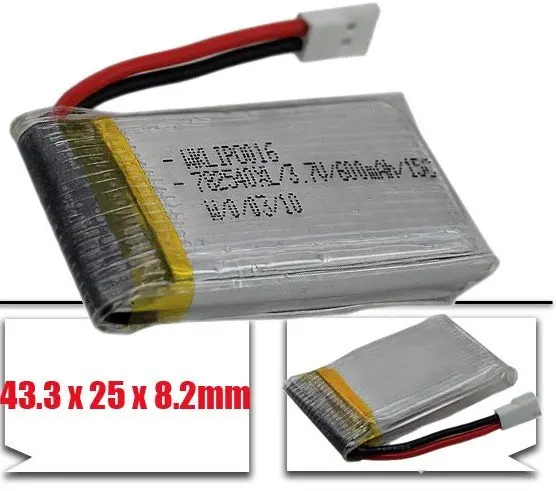 

5 шт./лот 3,7 в 600 мАч 15C Lipo аккумулятор для вертолета Walkera 4 #3 RC