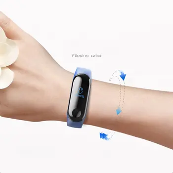 

New M3 Smart Bracelet Sports Watch Black Color Screen Exercise Heart Rate Blood Pressure Step Information Remind