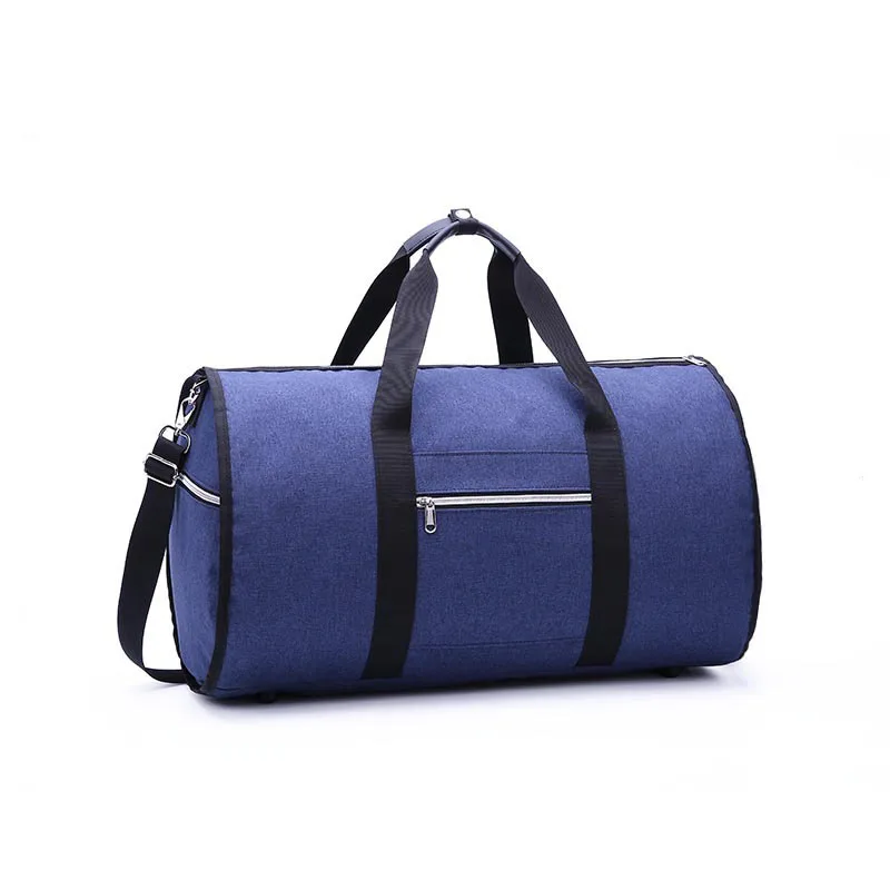 Водонепроницаемая дорожная сумка мужская одежда сумки женские сумки через плечо 2 в 1 большая поклажа сумка для вещей, сумка прямоугольной формы носить на досуге сумочка - Цвет: Синий