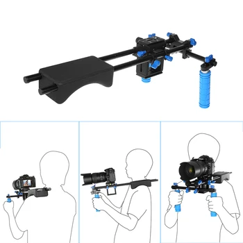 

Portable FilmMaker System & DSLR Video Stabilizer Shoulder Mount Rig Dual-Handgrip For DSLR Video CANON SONY Nikon