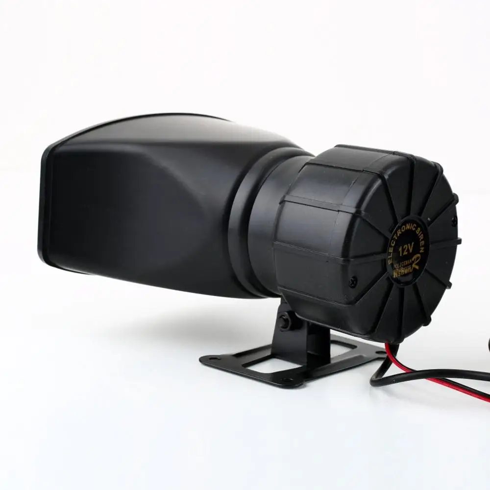 New Loud Horn 12V Car Siren Auto Van Truck PA System 60W Max 300dB 5 Sounds Tone Long Life Time ABS Plastic Auto Horn